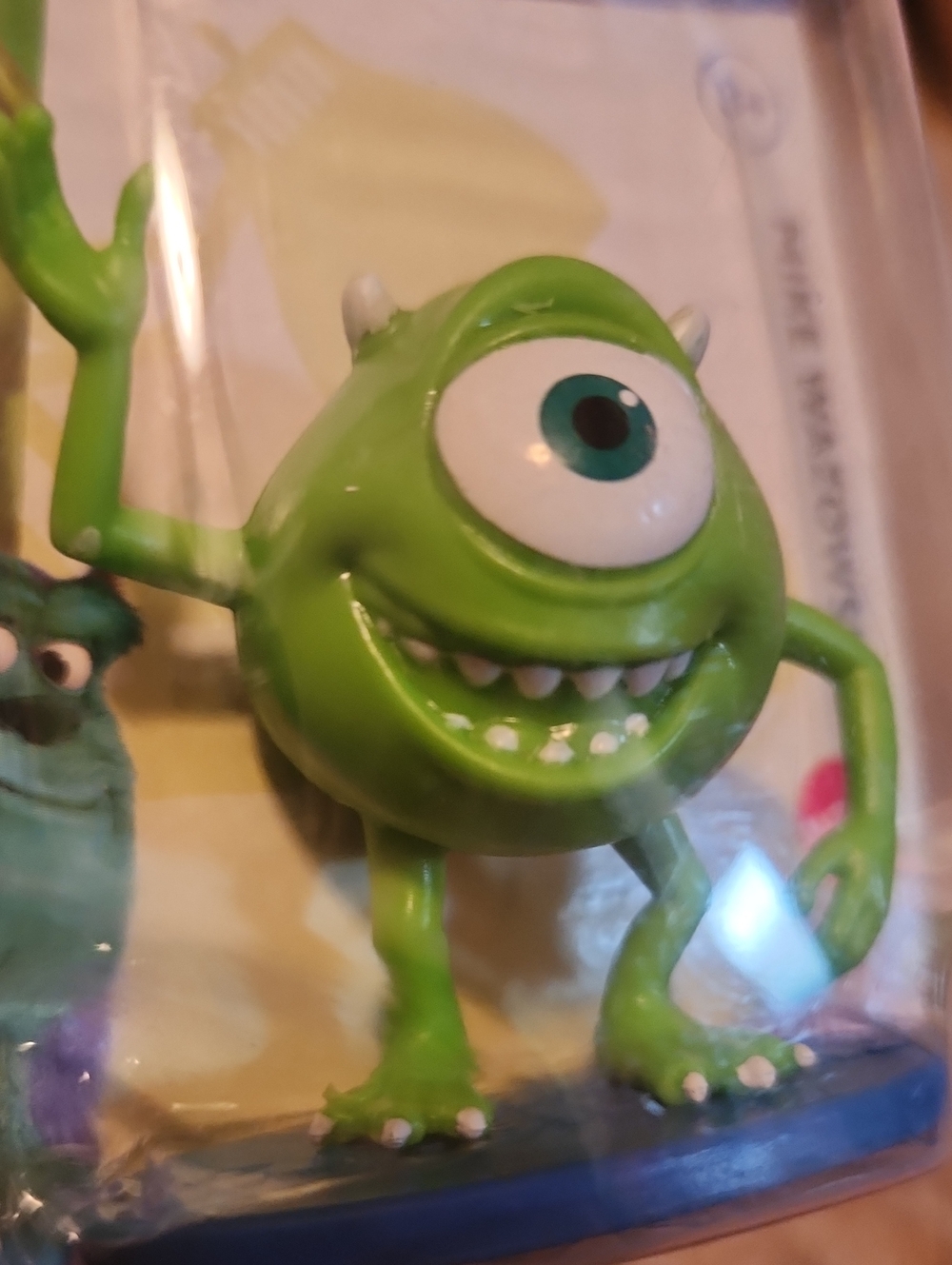 Green Mike Wazowski One-Eyed Monster Action Figure From Monsters INC - Picture 2 of 4